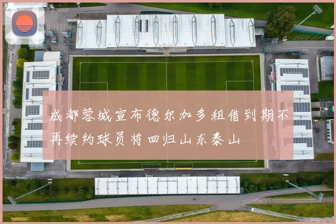 成都蓉城宣布德尔加多租借到期不再续约球员将回归山东泰山